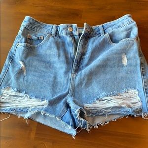 Top Shop Mom Jean Shorts